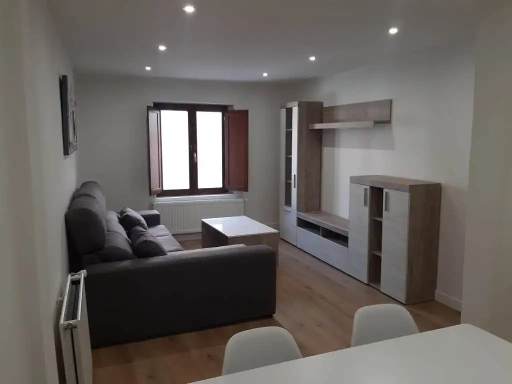 Sala de estar de Apartamento en venta en Burgos con Calefacción y Amueblado