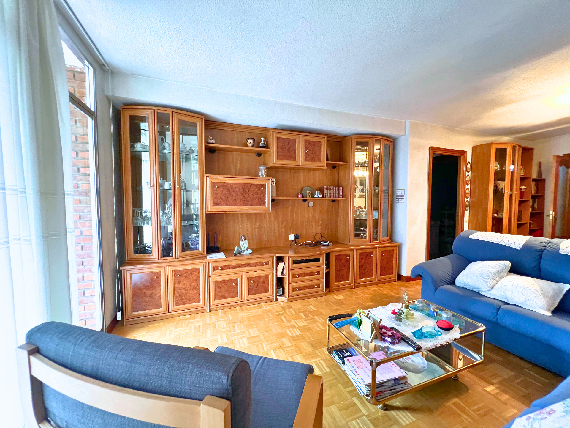 Living room of Flat for sale in Alcorcón  with Heating, Terrace and Furnished