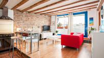 Living room of Flat to rent in  Barcelona Capital  with Air Conditioner and Balcony