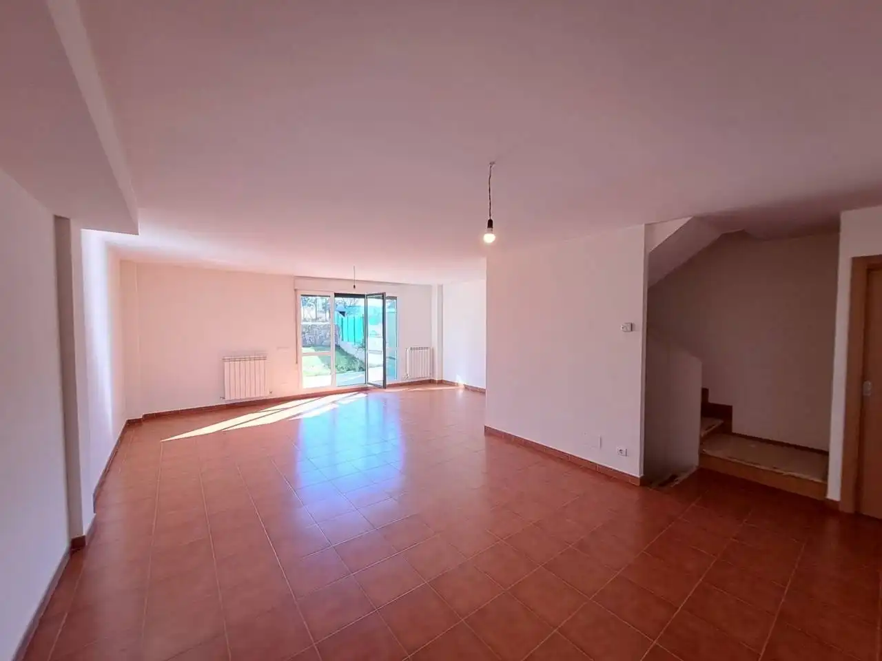 Living room of Houses for sale in Valdorros  with Heating, Private garden and Parquet flooring