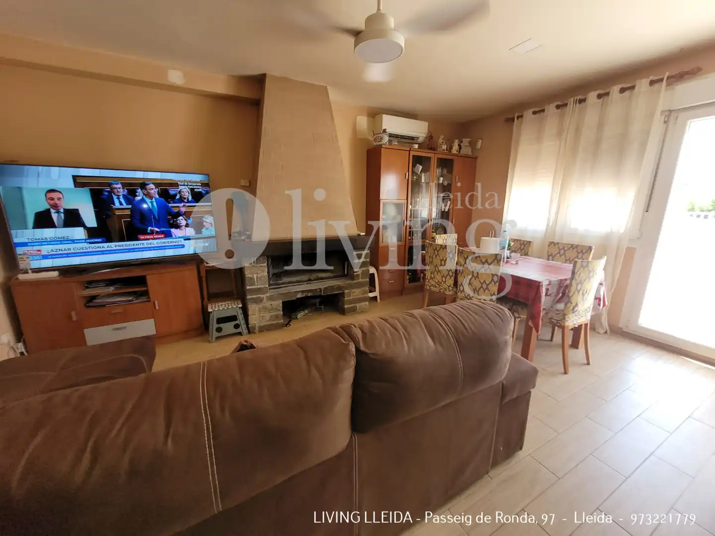 Sala d'estar de Casa o xalet en venda en Lleida amb Aire condicionat, Calefacció i Jardí privat