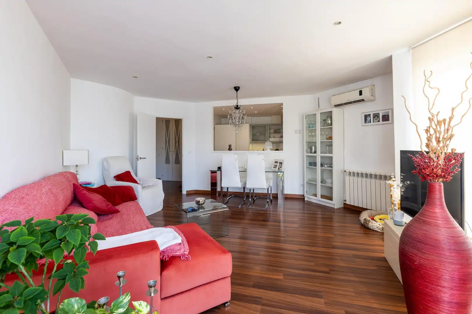Wohnzimmer von Wohnung zum Verkauf in  Palma de Mallorca mit Klimaanlage, Heizung und Parkett