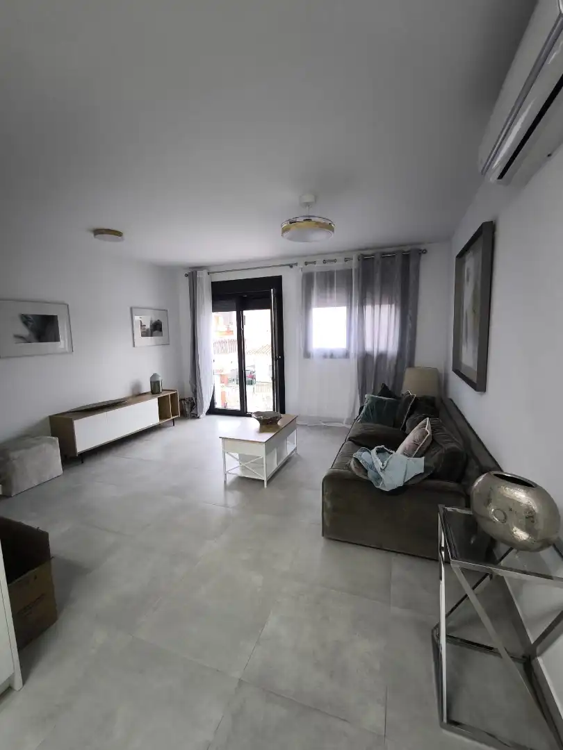 Sala de estar de Piso de alquiler en Málaga con Aire acondicionado, Amueblado y Horno