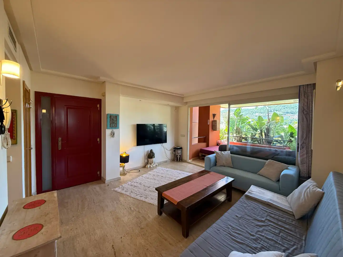 Sala de estar de Apartamento en venta en Santa Eulària des Riu con Aire acondicionado, Calefacción y Terraza