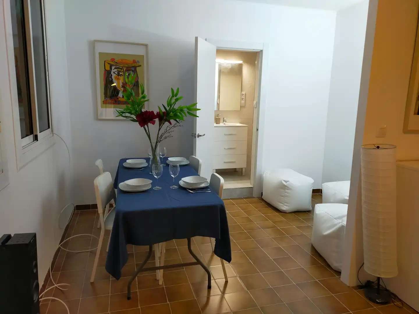 Dining room of Flat for rent in Barcelona  with Air Conditioner, Furnished and Washing machine