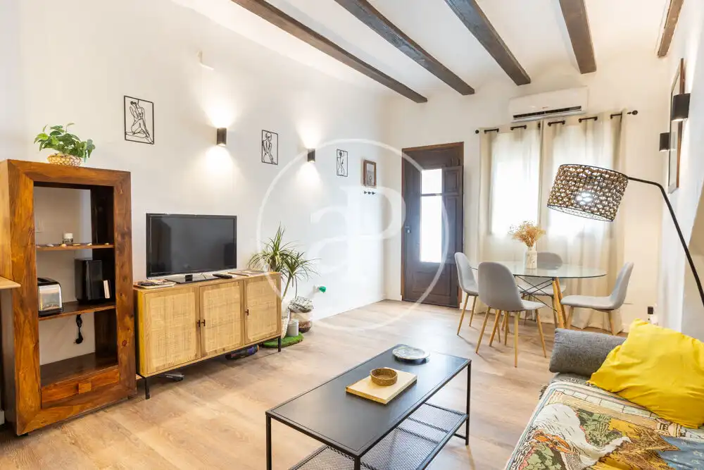 Wohnzimmer von Wohnung zur Miete in Valencia mit Klimaanlage, Heizung und Terrasse