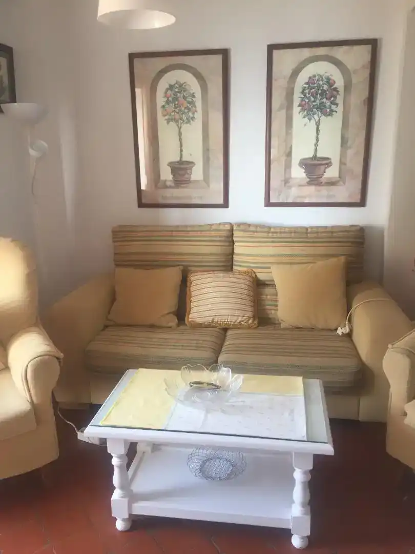 Wohnzimmer von Wohnungen zur Miete in Mijas mit Klimaanlage, Schwimmbad und Balkon