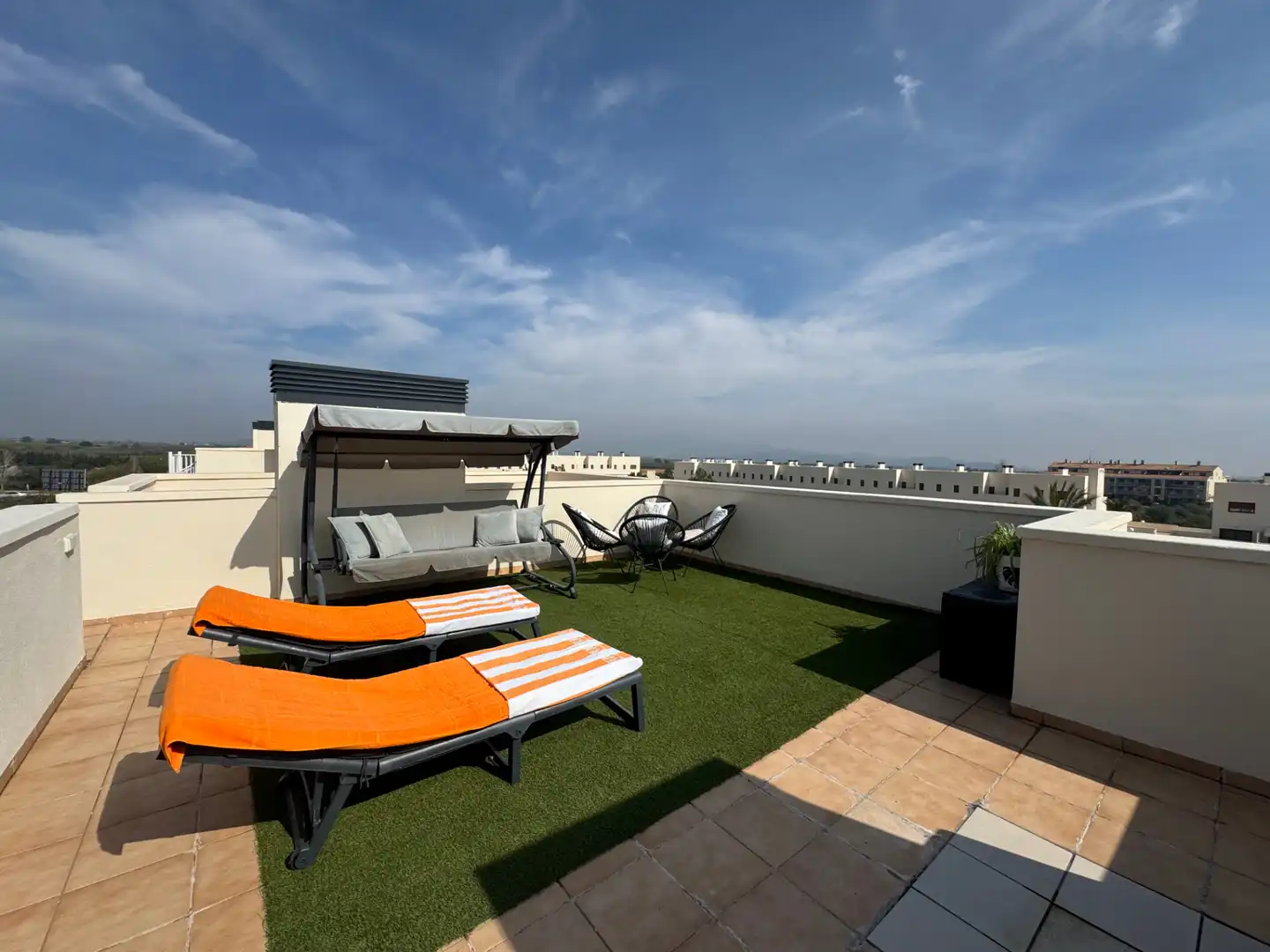 Terraza de Dúplex en venta en San Jorge / Sant Jordi con Aire acondicionado, Terraza y Trastero