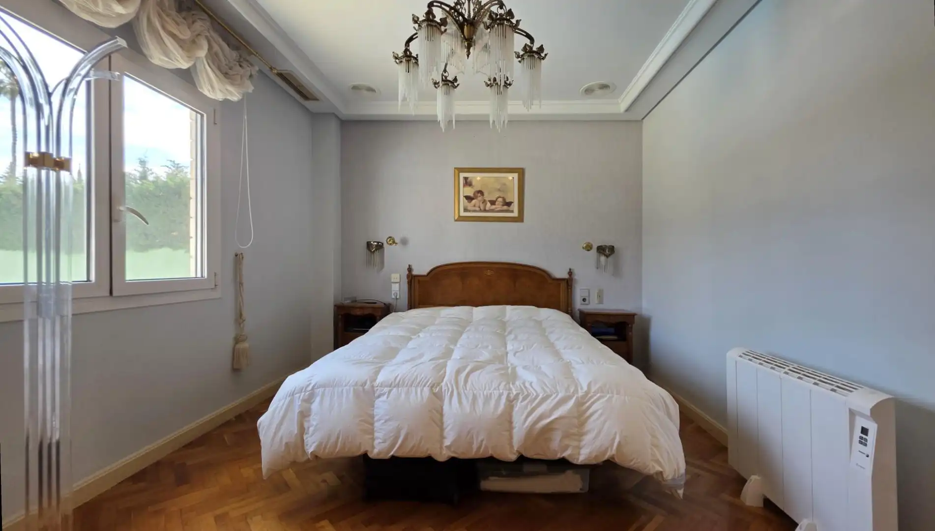 Bedroom of Houses for sale in Elche / Elx  with Air Conditioner, Private garden and Parquet flooring
