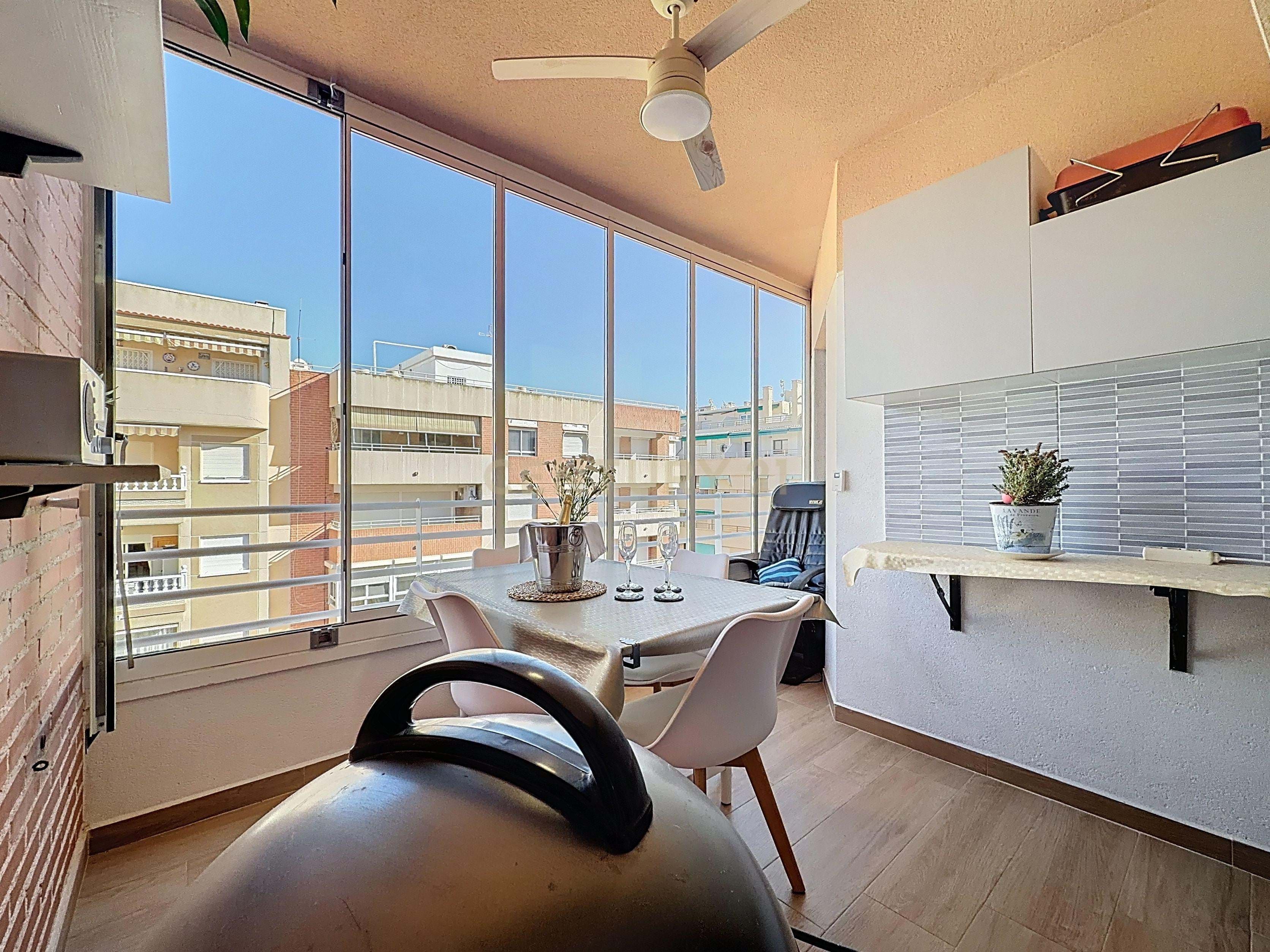 Balcony of Flat for sale in Torrevieja  with Air Conditioner and Heating