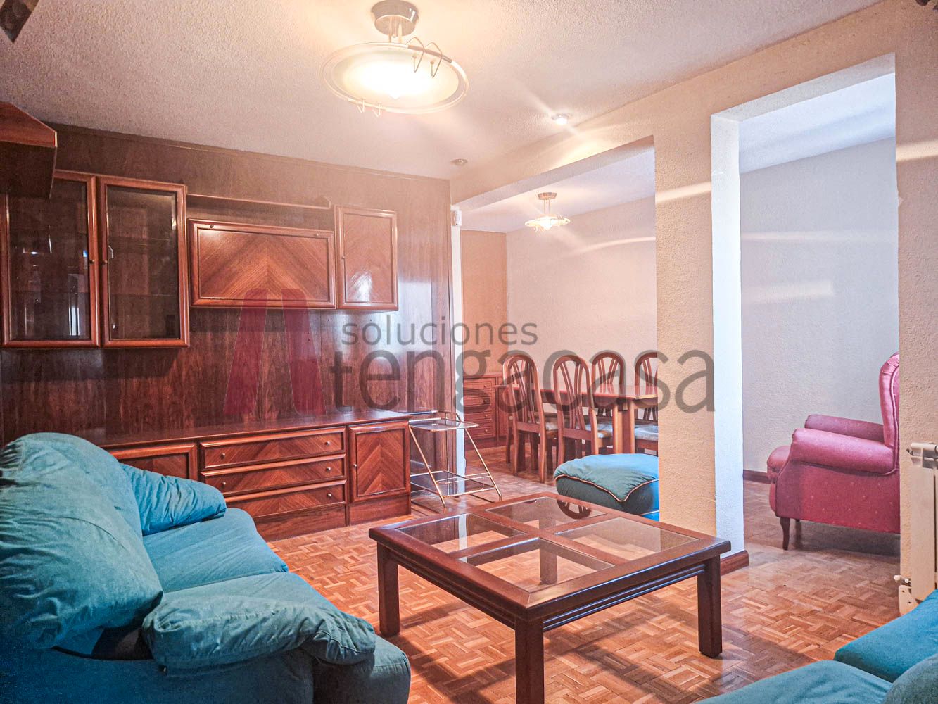 Living room of Flat for sale in  Madrid Capital  with Air Conditioner, Heating and Parquet flooring