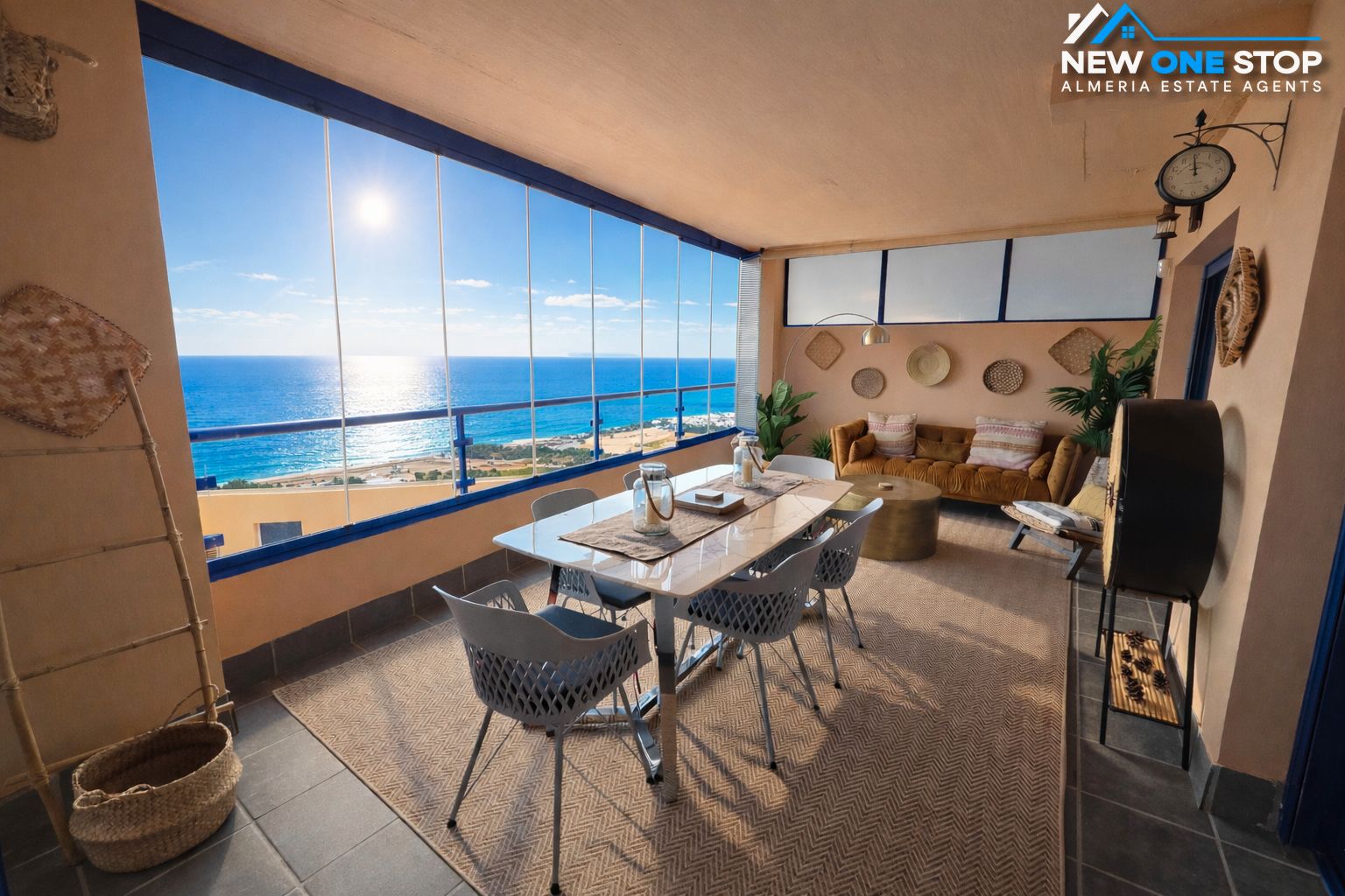 Terrasse von Wohnungen zum Verkauf in Mojácar mit Klimaanlage, Heizung und Terrasse