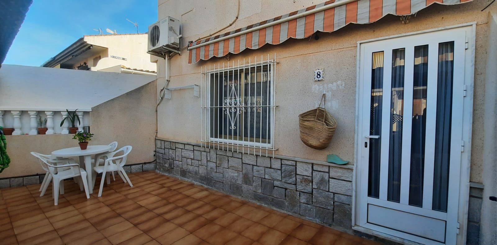 Exterior view of Single-family semi-detached for sale in San Pedro del Pinatar  with Air Conditioner, Heating and Private garden