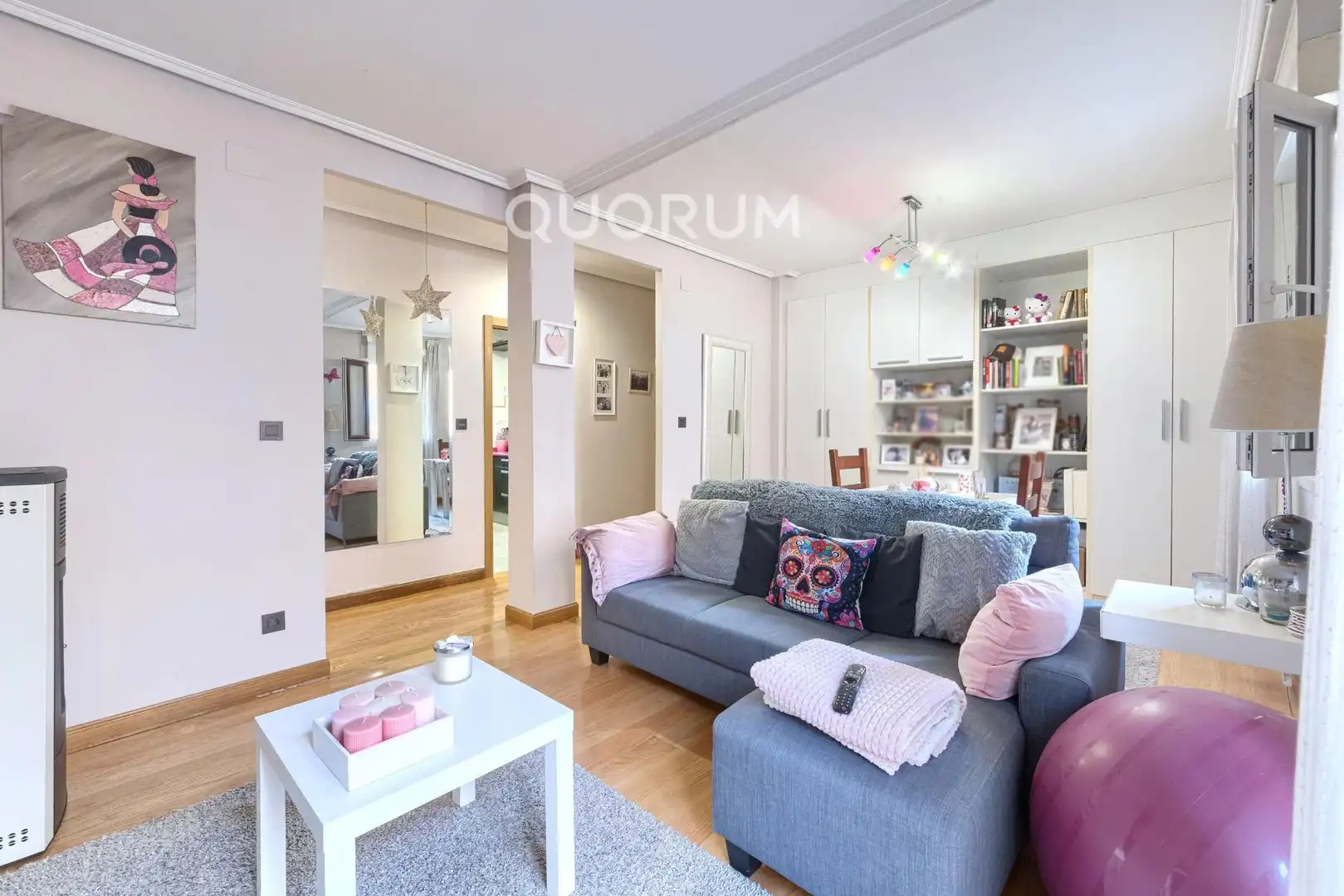 Sala de estar de Piso en venta en Basauri  con Calefacción y Balcón