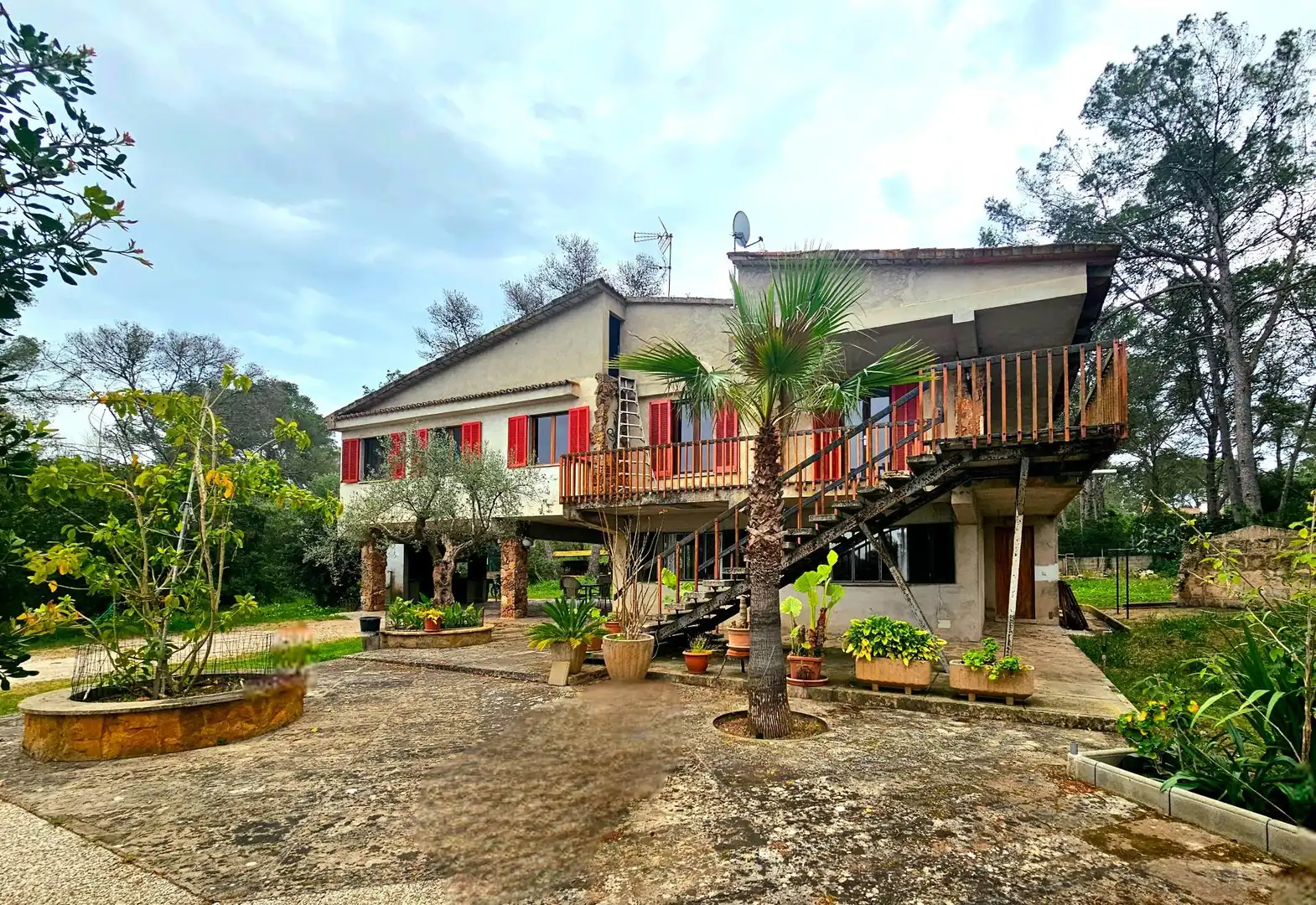 Vista exterior de Finca rústica en venda en Algaida amb Calefacció, Jardí privat i Traster