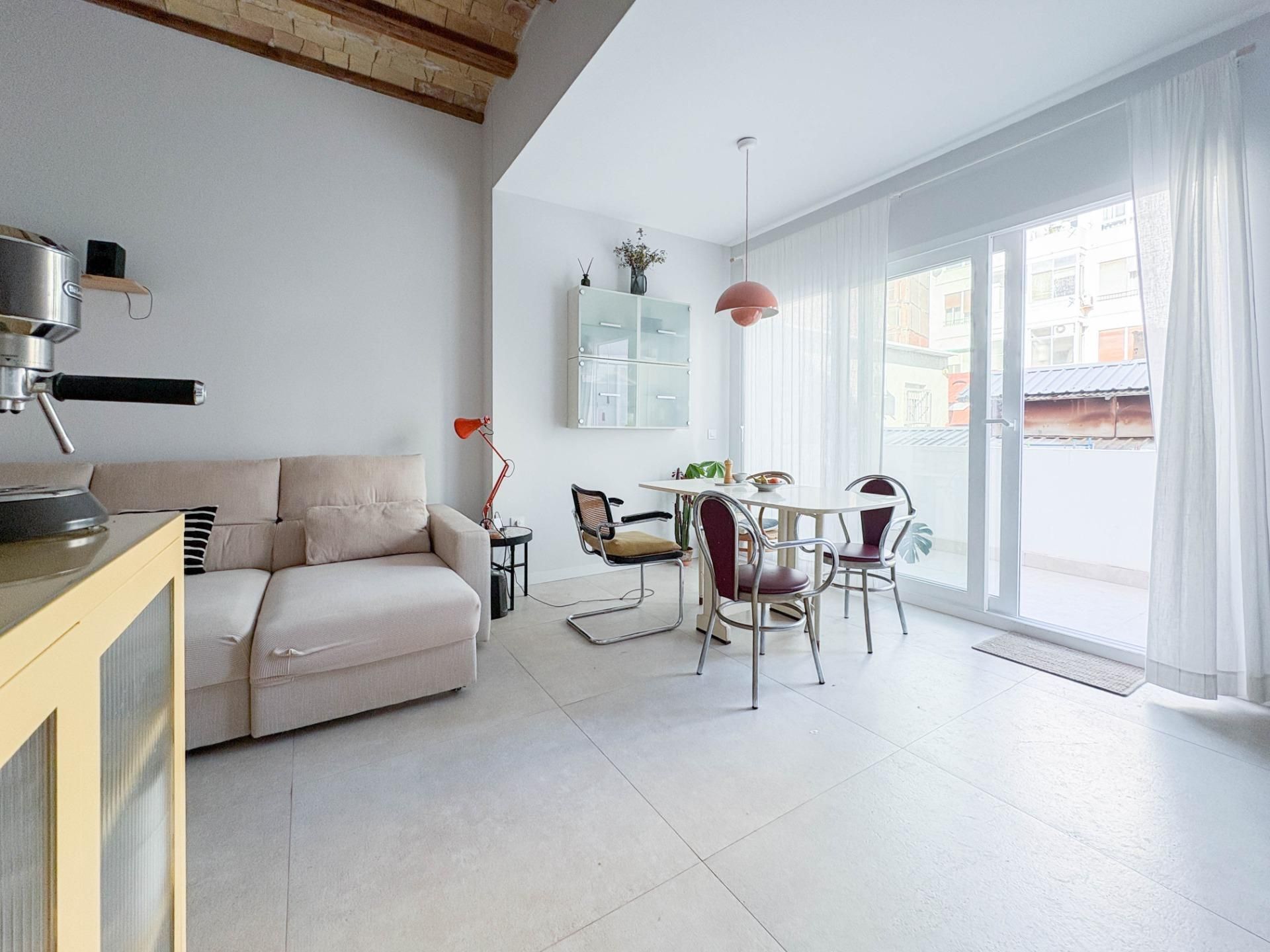 Sala d'estar de Pis de lloguer en  Valencia Capital amb Terrassa