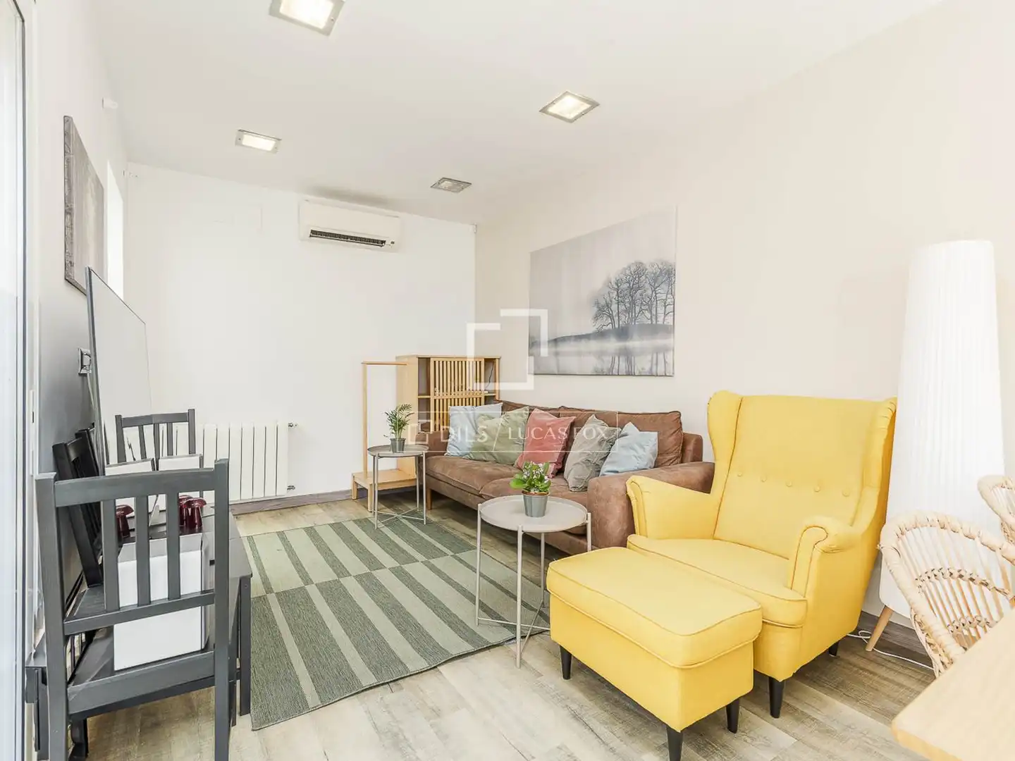 Sala de estar de Ático en venta en Barcelona con Aire acondicionado, Terraza y Amueblado