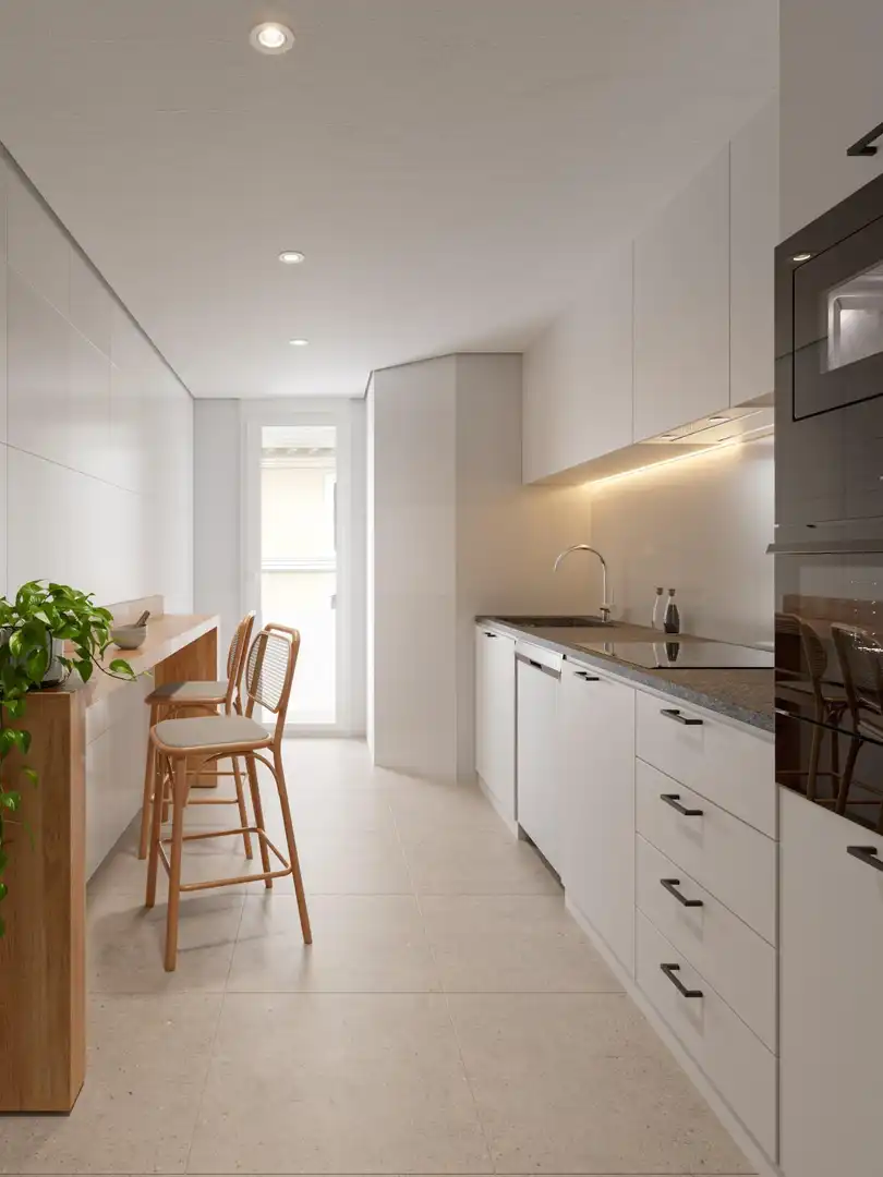 Kitchen of Flat for sale in Gandia  with Terrace and Balcony