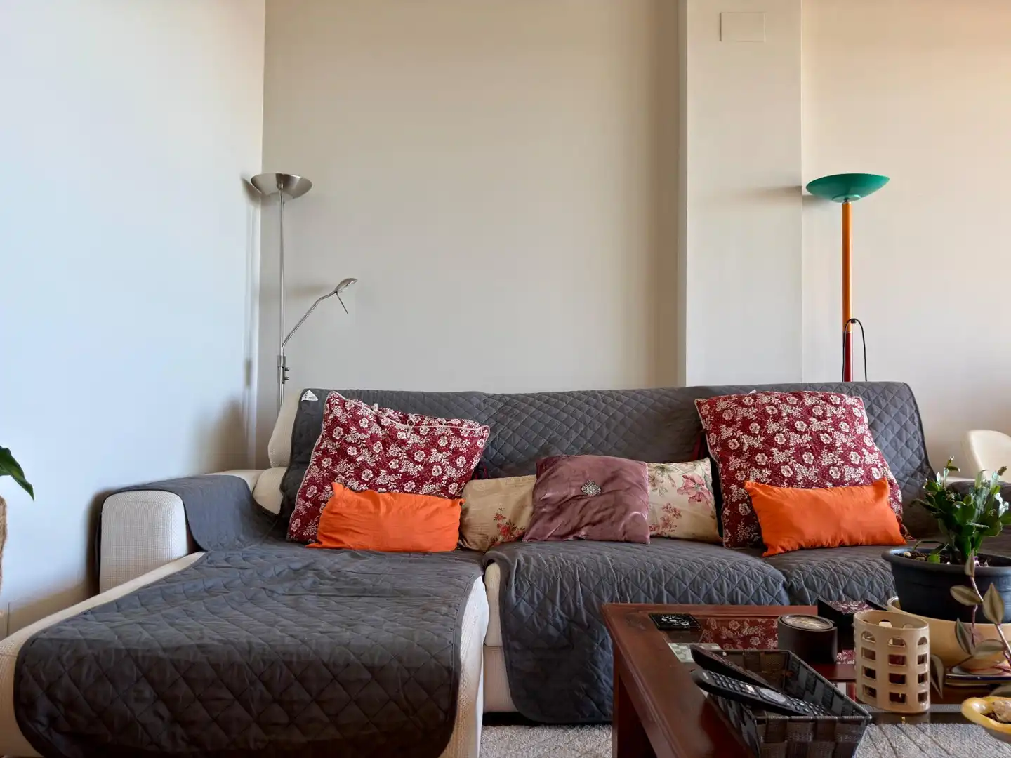 Sala de estar de Apartamento en venta en Cubelles con Aire acondicionado, Calefacción y Parquet
