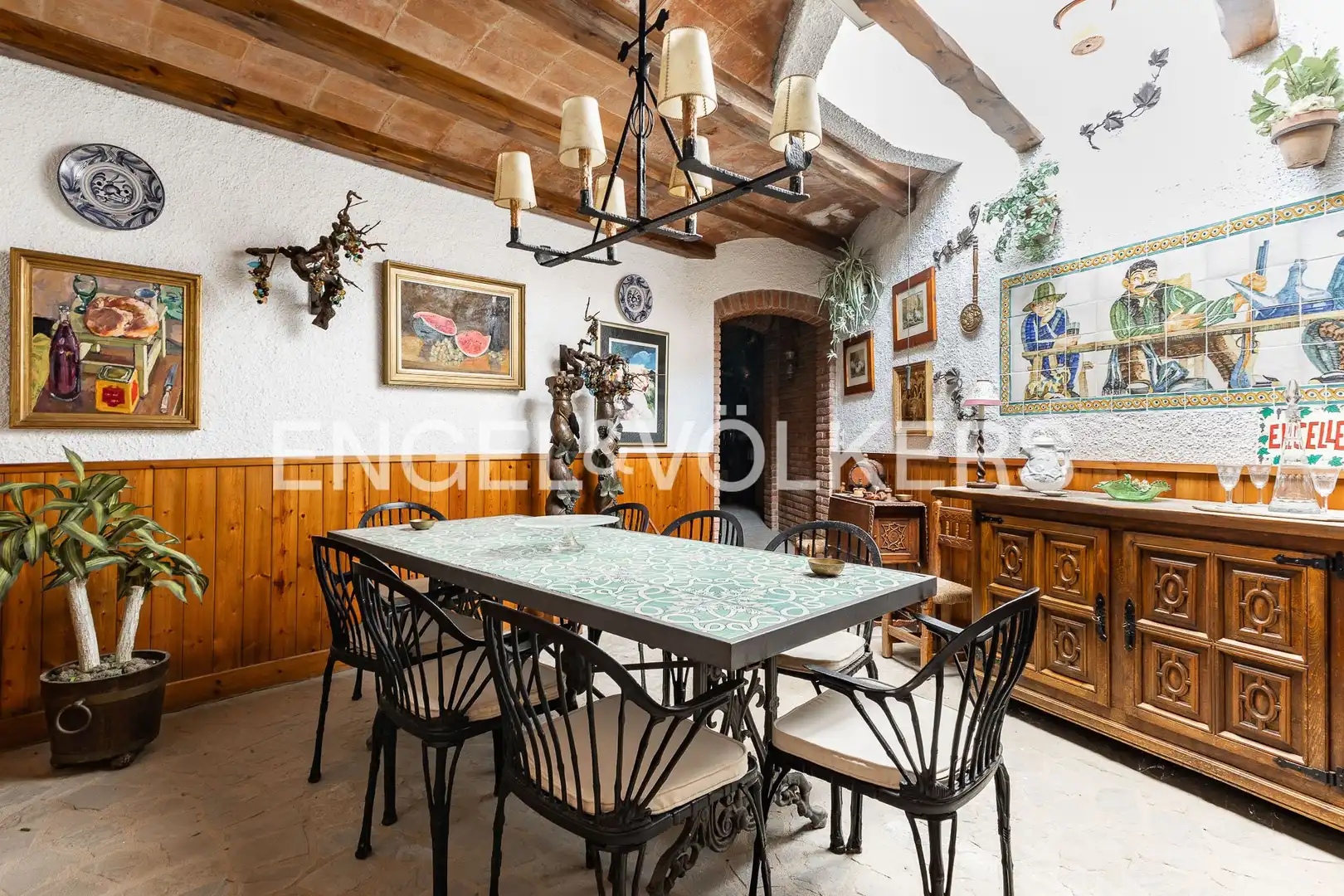 Menjador de Casa o xalet en venda en Sant Feliu de Codines amb Aire condicionat, Calefacció i Jardí privat