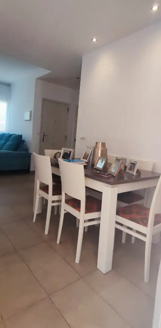 Esszimmer von Einfamilien-Reihenhaus zur Miete in Benacazón mit Klimaanlage, Möbliert und Haustiere erlaubt
