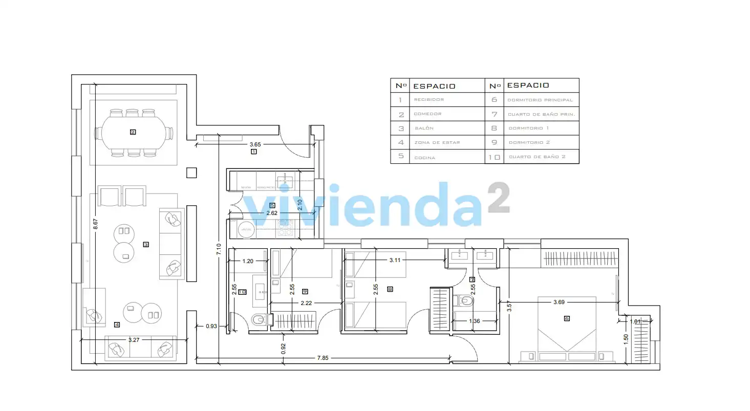 Piso con ascensor en venta en Barrio de Salamanca, imagen 50