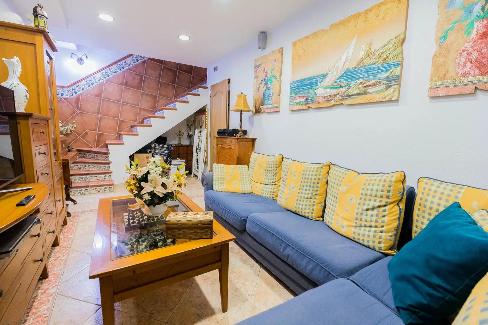 Living room of Houses for sale in Málaga  with Air Conditioner, Heating and Terrace