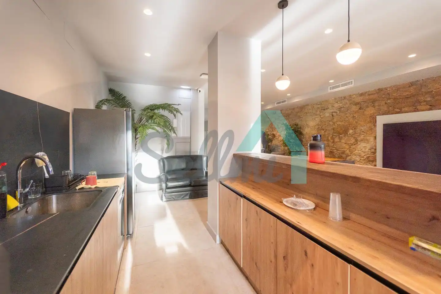 Küche von Wohnung zur untervermieten in Oviedo  mit Klimaanlage, Heizung und Privatgarten