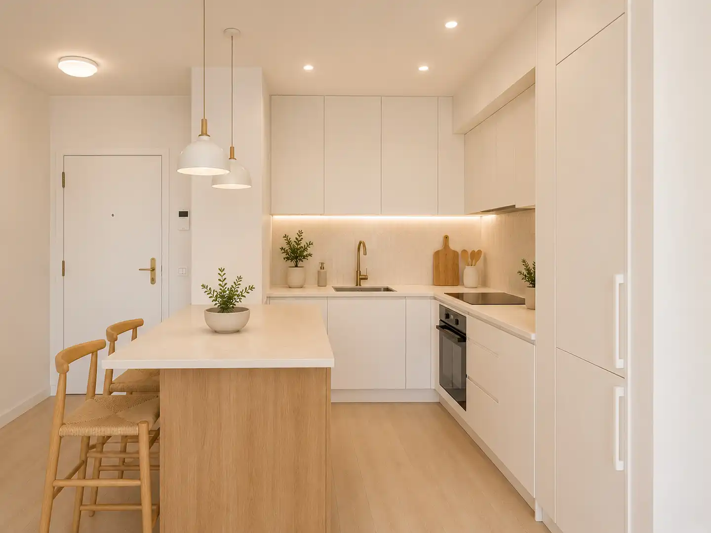 Cocina de Apartamento en venta en Calella con Balcón y Alarma