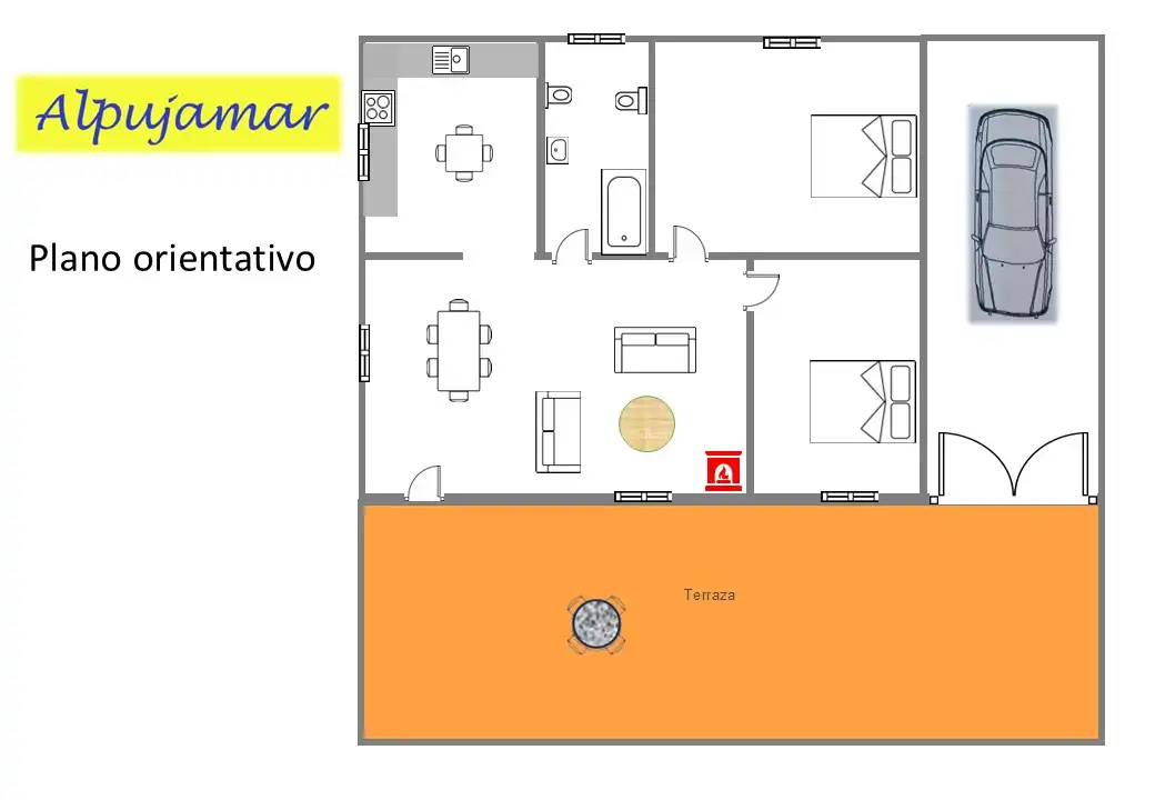 Casa o xalet en venda en Nevada amb Jardí privat, Terrassa i Moblat