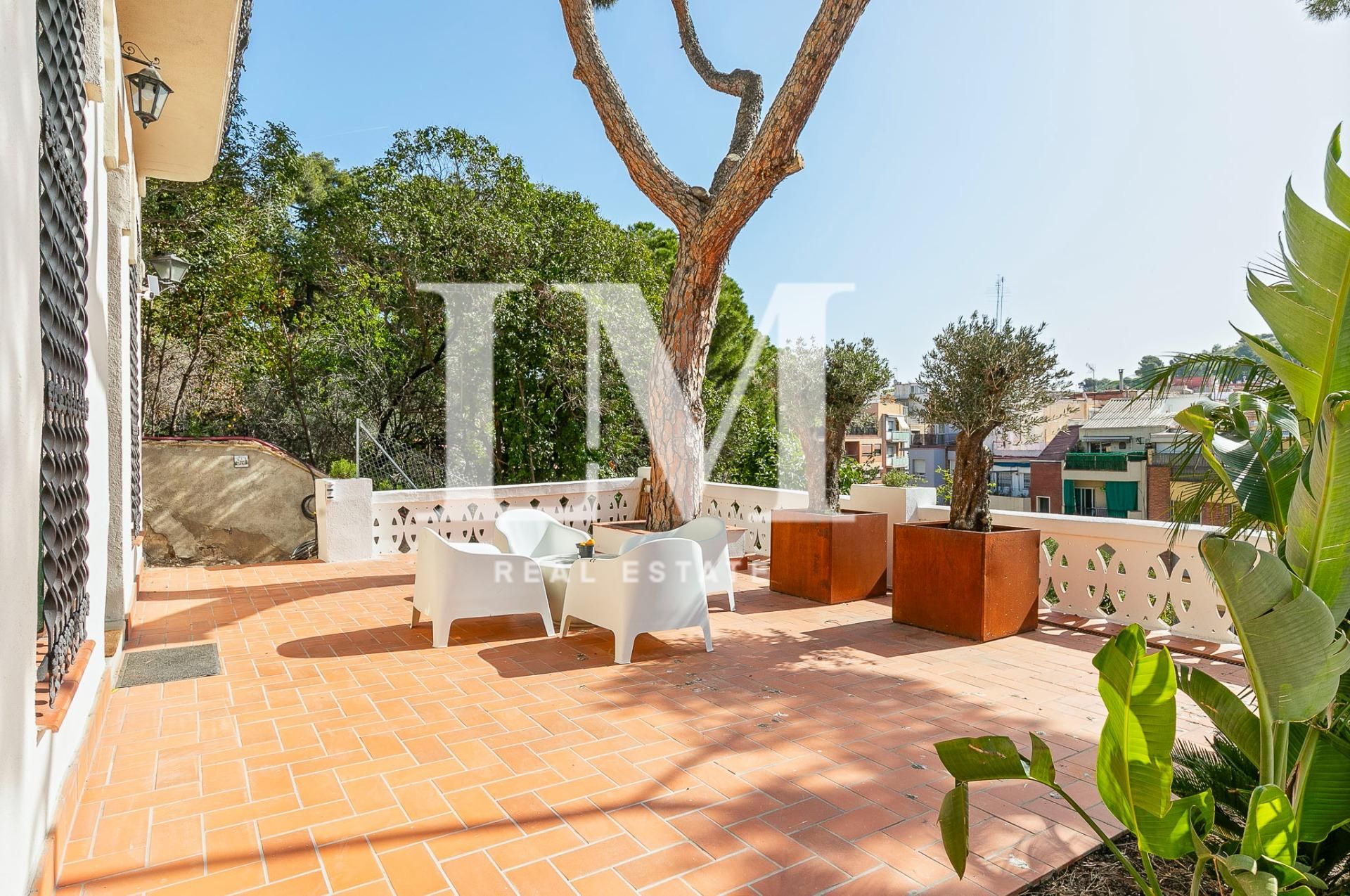 Terraza de Casa o chalet de alquiler en  Barcelona Capital con Aire acondicionado, Calefacción y Jardín privado