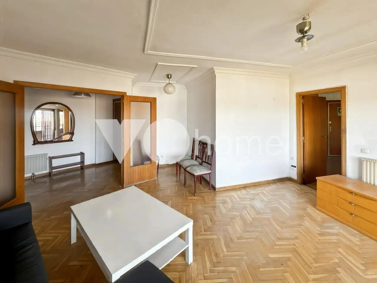 Sala de estar de Piso en venta en Madrid con Calefacción, Parquet y Terraza
