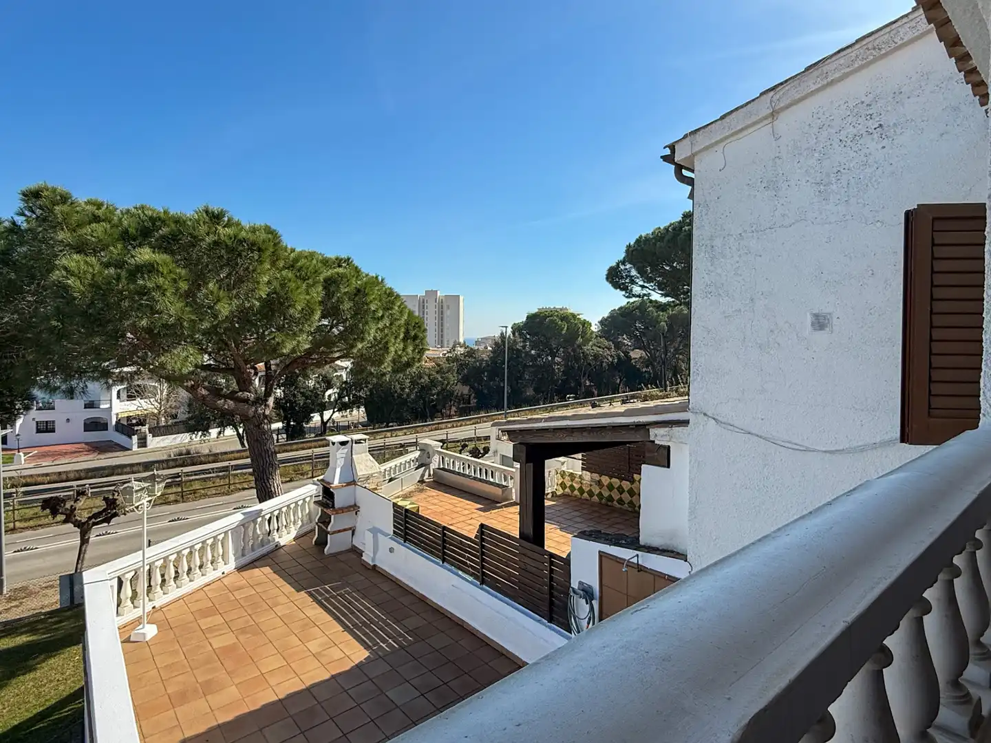 Terrasse von Einfamilien-Reihenhaus zum Verkauf in Calonge i Sant Antoni mit Heizung, Terrasse und Gemeinschaftspool