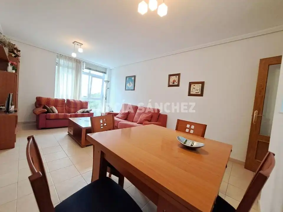 Sala de estar de Apartamento en venta en Boiro con Amueblado, Horno y Lavadora