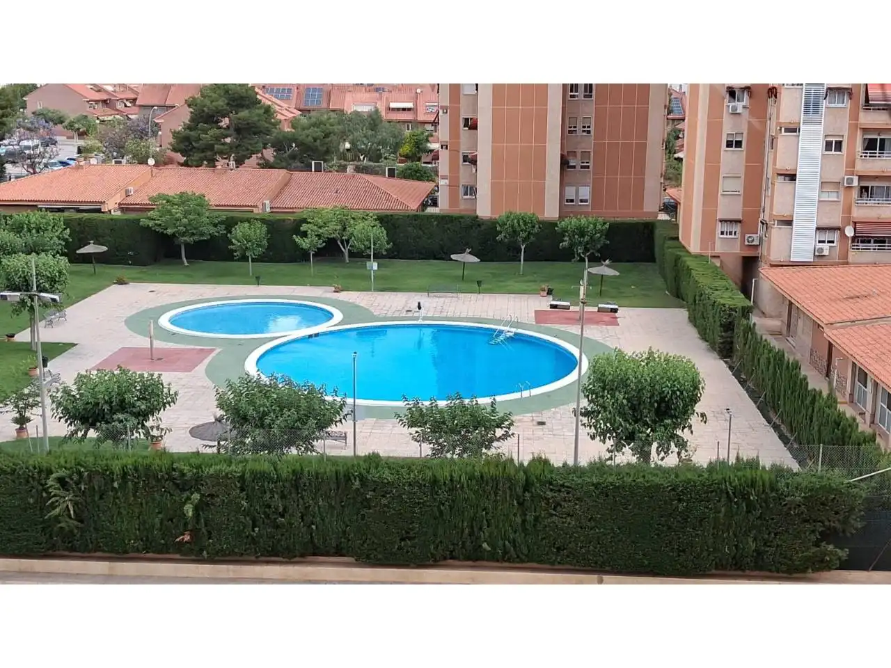 Schwimmbecken von Wohnung zum Verkauf in Alicante / Alacant mit Klimaanlage, Balkon und Gemeinschaftspool