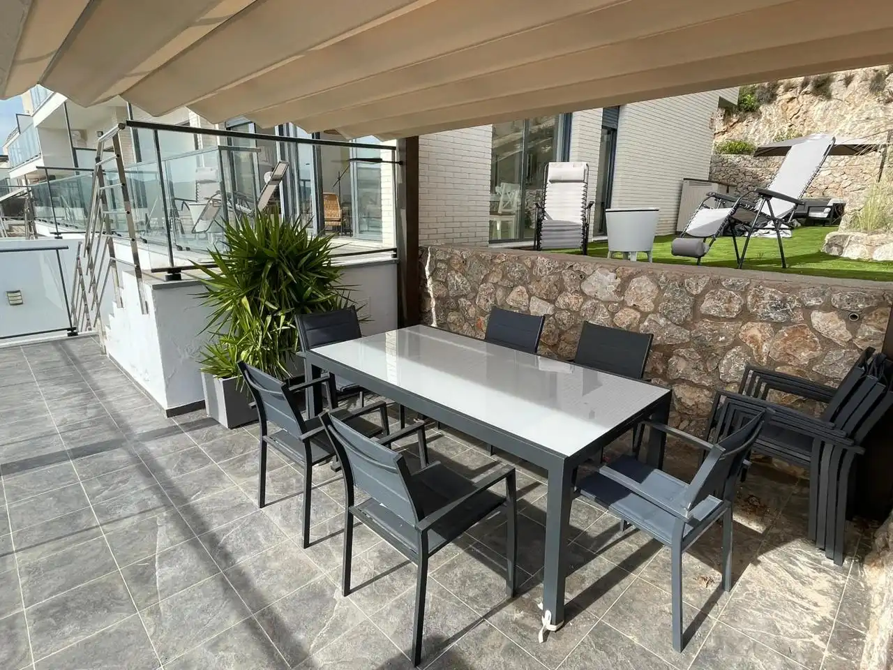 Terrace of Houses for rent in Cullera  with Air Conditioner, Terrace and Swimming Pool