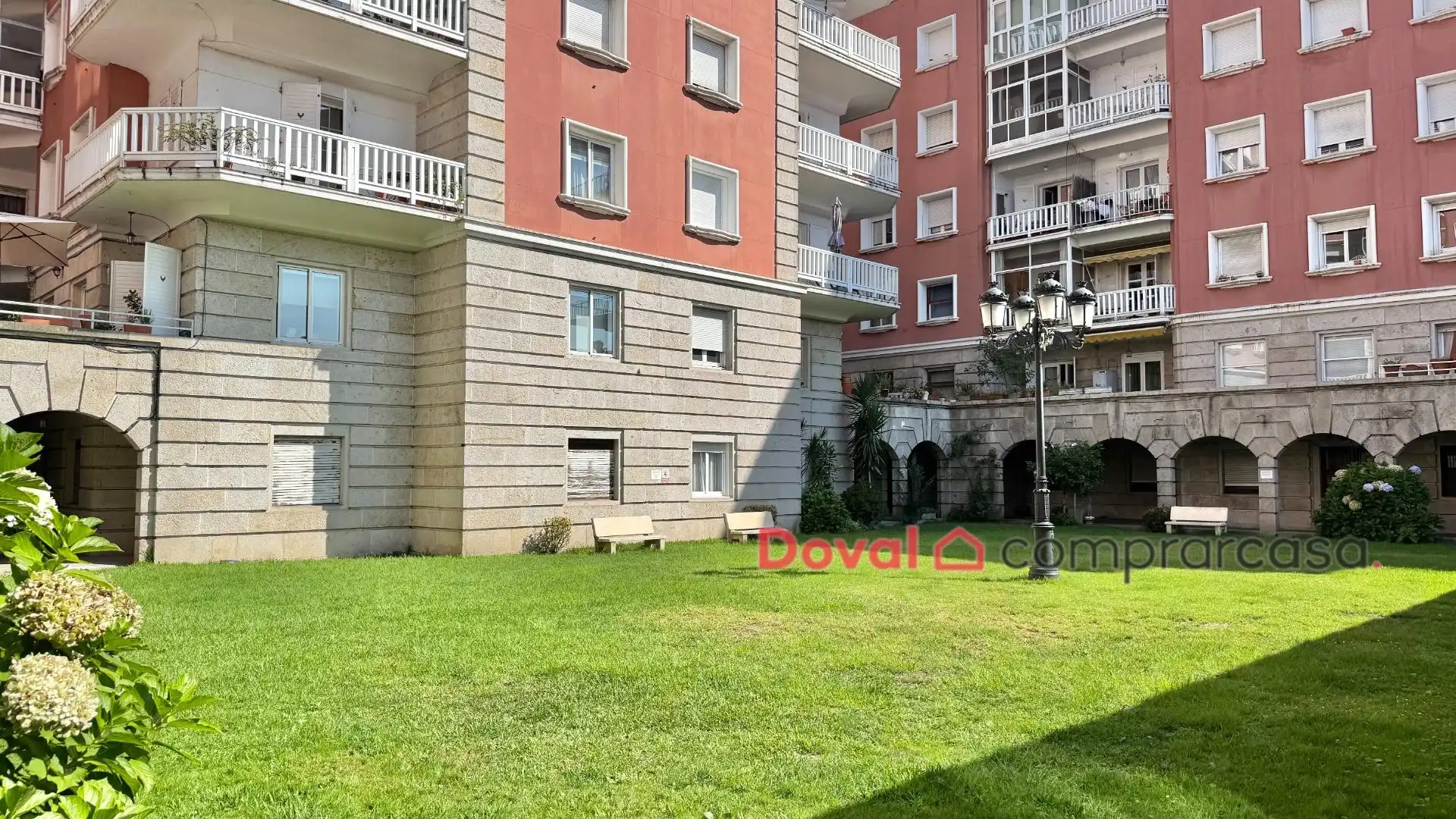 Exterior view of Flat for sale in Vigo   with Heating, Private garden and Terrace