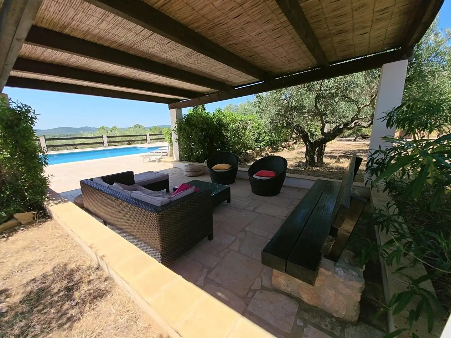Terrasse von Country house zum Verkauf in L'Ametlla de Mar  mit Privatgarten, Terrasse und Schwimmbad