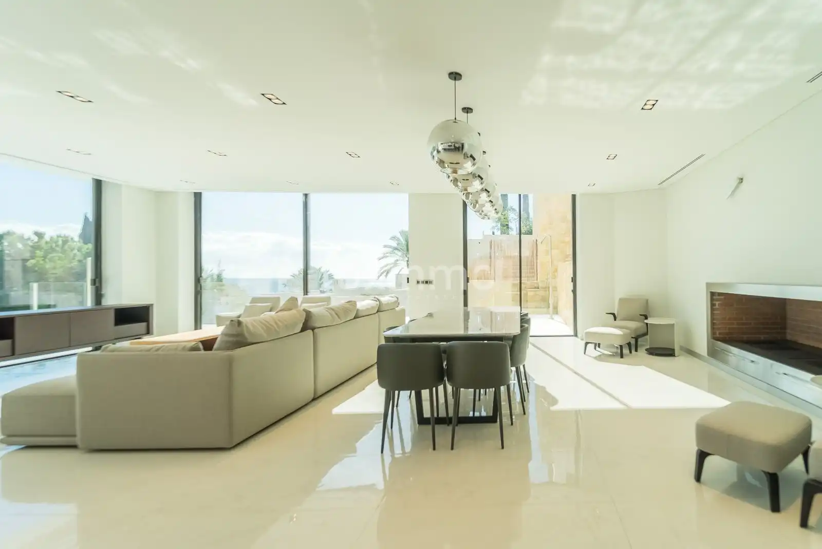 Sala de estar de Casa o chalet en venta en Altea con Aire acondicionado, Calefacción y Jardín privado