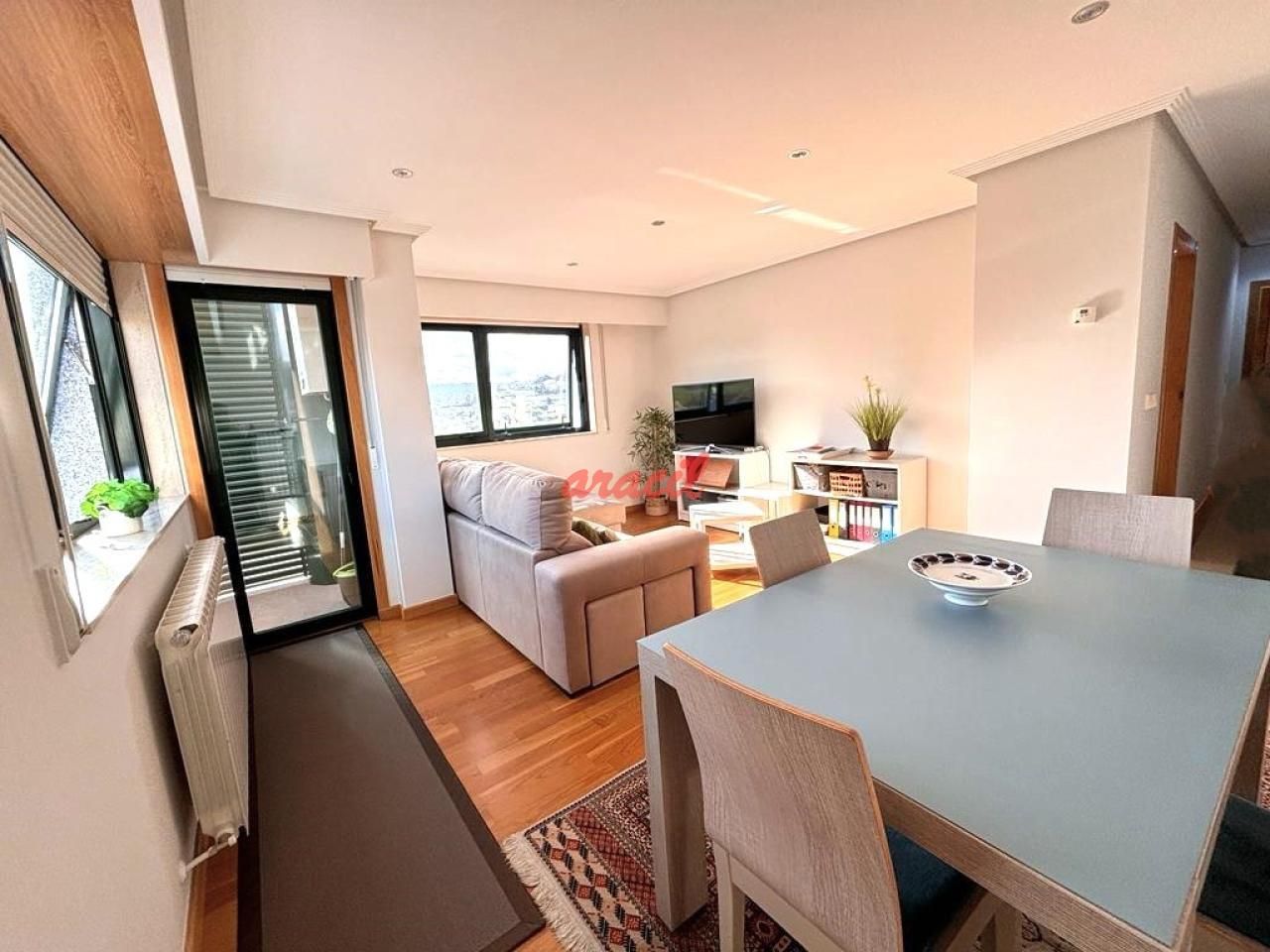Living room of Apartment for sale in Ourense Capital   with Heating, Furnished and Balcony