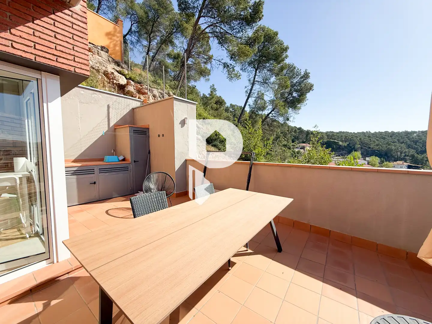 Terraza de Casa o chalet de alquiler en Vallirana con Aire acondicionado, Calefacción y Jardín privado