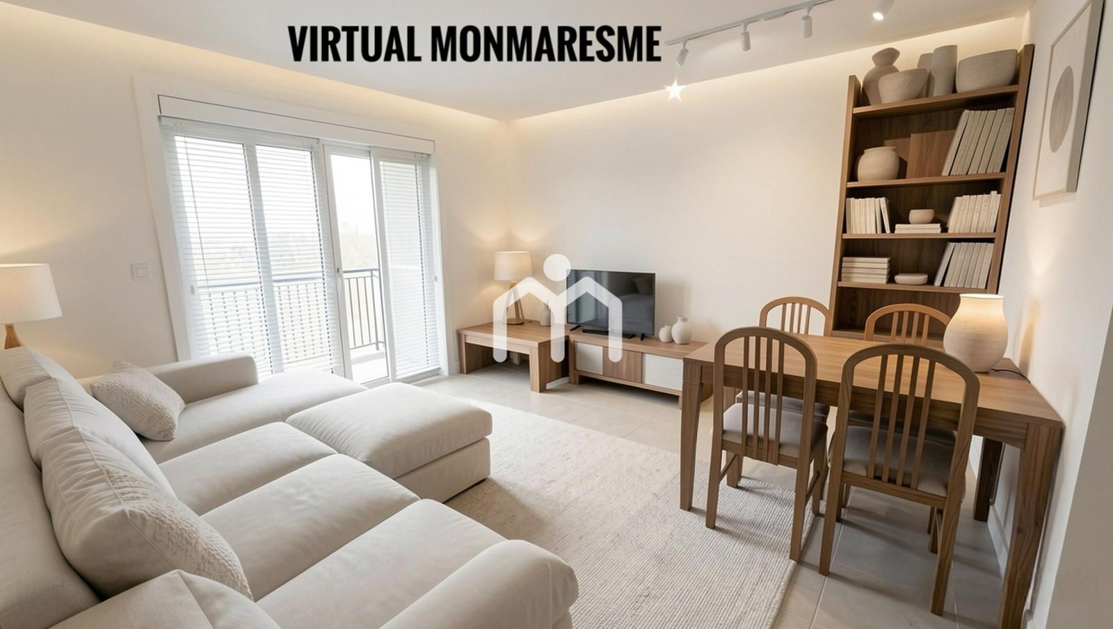 Außenansicht von Wohnung zum Verkauf in Badalona mit Heizung, Terrasse und Balkon