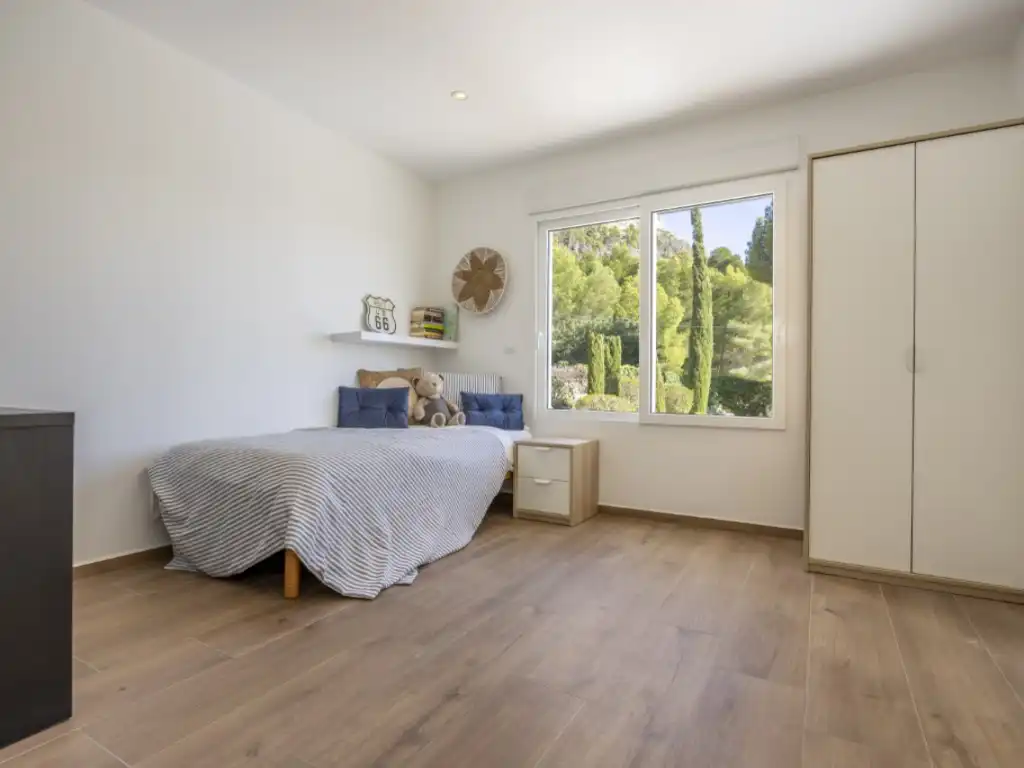 Bedroom of Houses for sale in Jávea / Xàbia  with Air Conditioner, Terrace and Swimming Pool