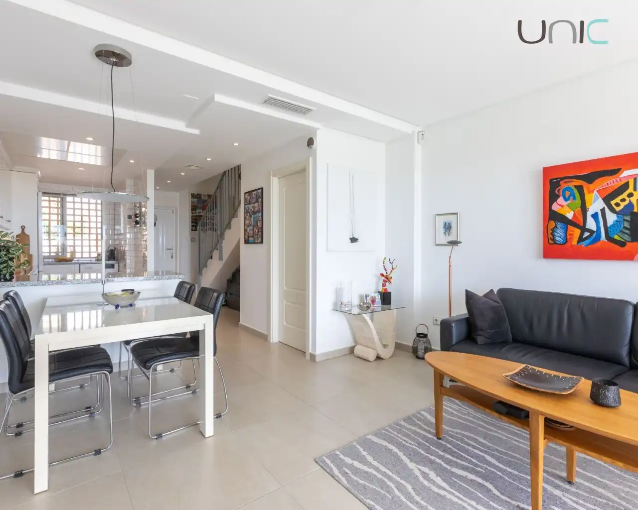 Sala d'estar de Apartament en venda en Polop amb Aire condicionat, Calefacció i Jardí privat