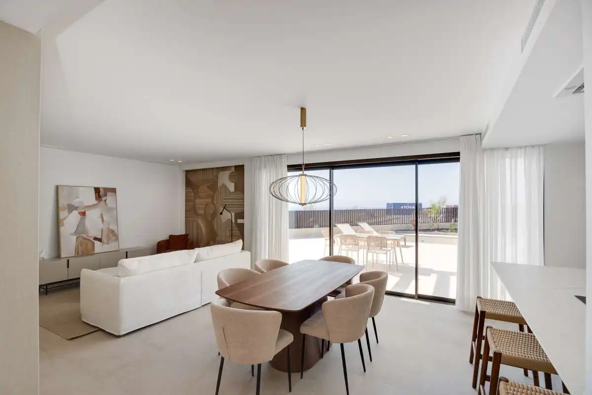 Dining room of Houses for sale in Mutxamel  with Private garden, Terrace and Home automation