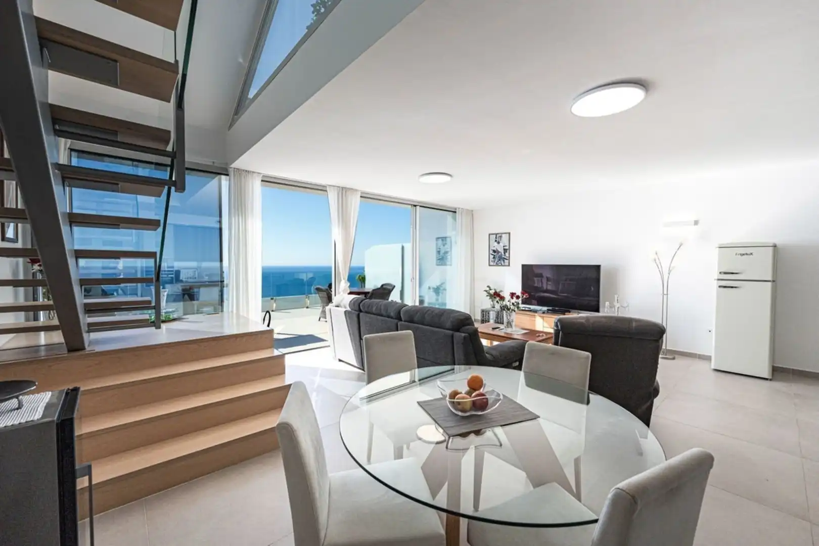 Sala d'estar de Àtic en venda en Benalmádena amb Aire condicionat, Calefacció i Terrassa
