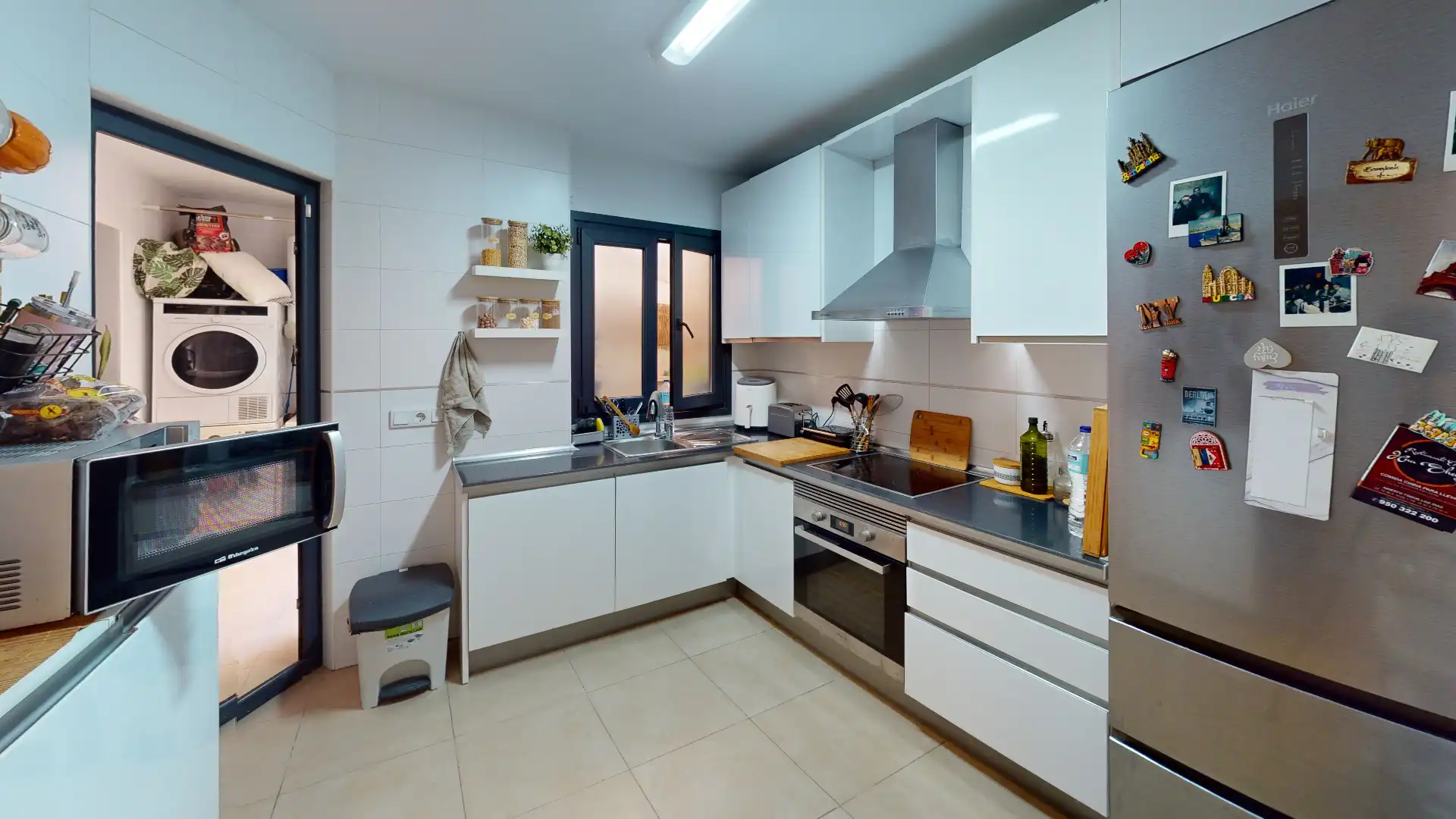 Kitchen of Flat for sale in Roquetas de Mar  with Air Conditioner, Heating and Private garden