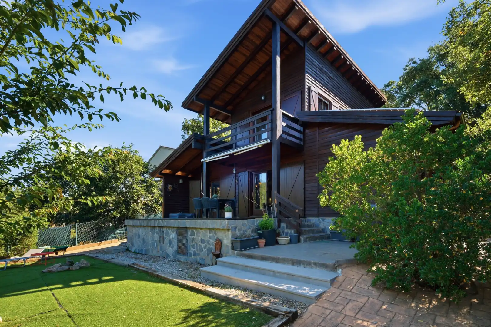 Außenansicht von Haus oder Chalet zum Verkauf in Vidreres mit Klimaanlage, Heizung und Privatgarten