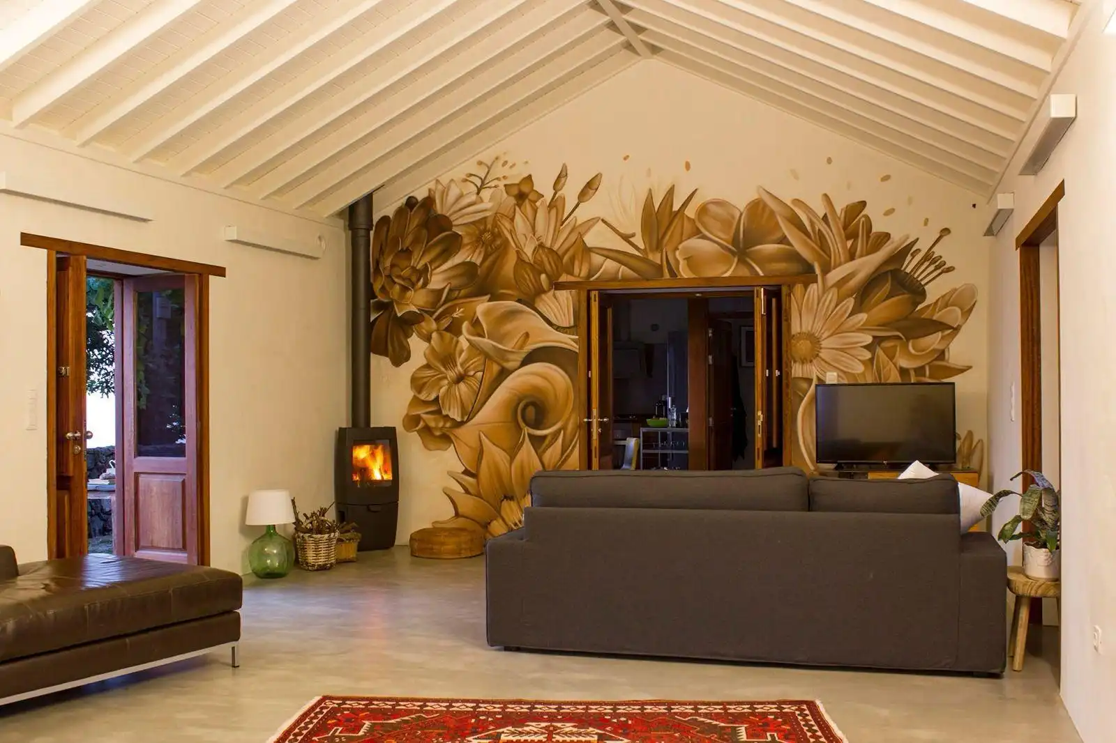 Wohnzimmer von Country house zum Verkauf in Santa Úrsula mit Privatgarten, Terrasse und Schwimmbad
