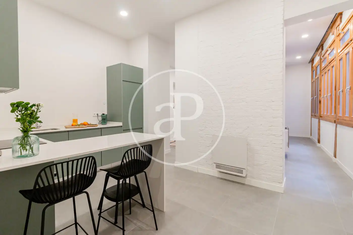 Küche von Wohnung zur Miete in Madrid mit Klimaanlage, Heizung und Möbliert